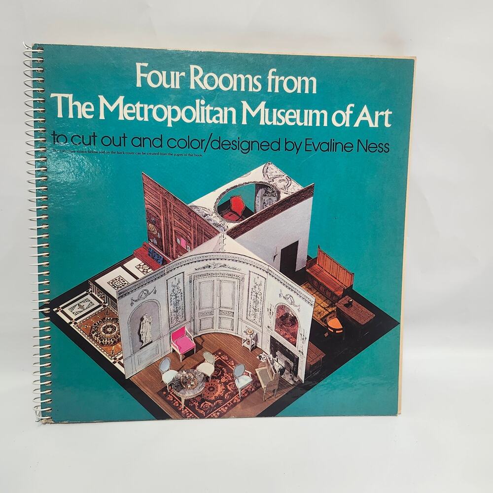 1977 Four Rooms Metropolitan Museum of Art Evaline Ness Uncut Activity Book